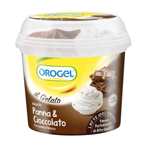 Barattolo panna e cioccolato
