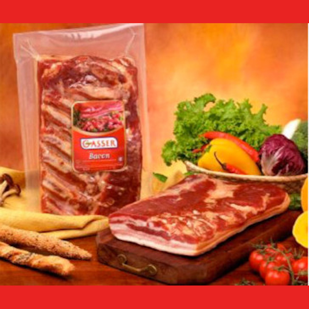 Pancetta affumicata cruda bacon a metà Fratelli Ferrari