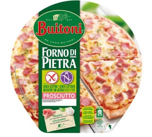 PIZZA FORNO DI PIETRA PROSCIUTTO SENZA GLUTINE E SENZA LATTOSIO