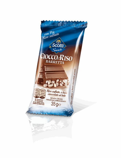 BARRETTA CIOCCO RISO 40 G.