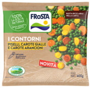 CONTORNO PISELLI, CAROTE GIALLE E ARANCIONI 400 G